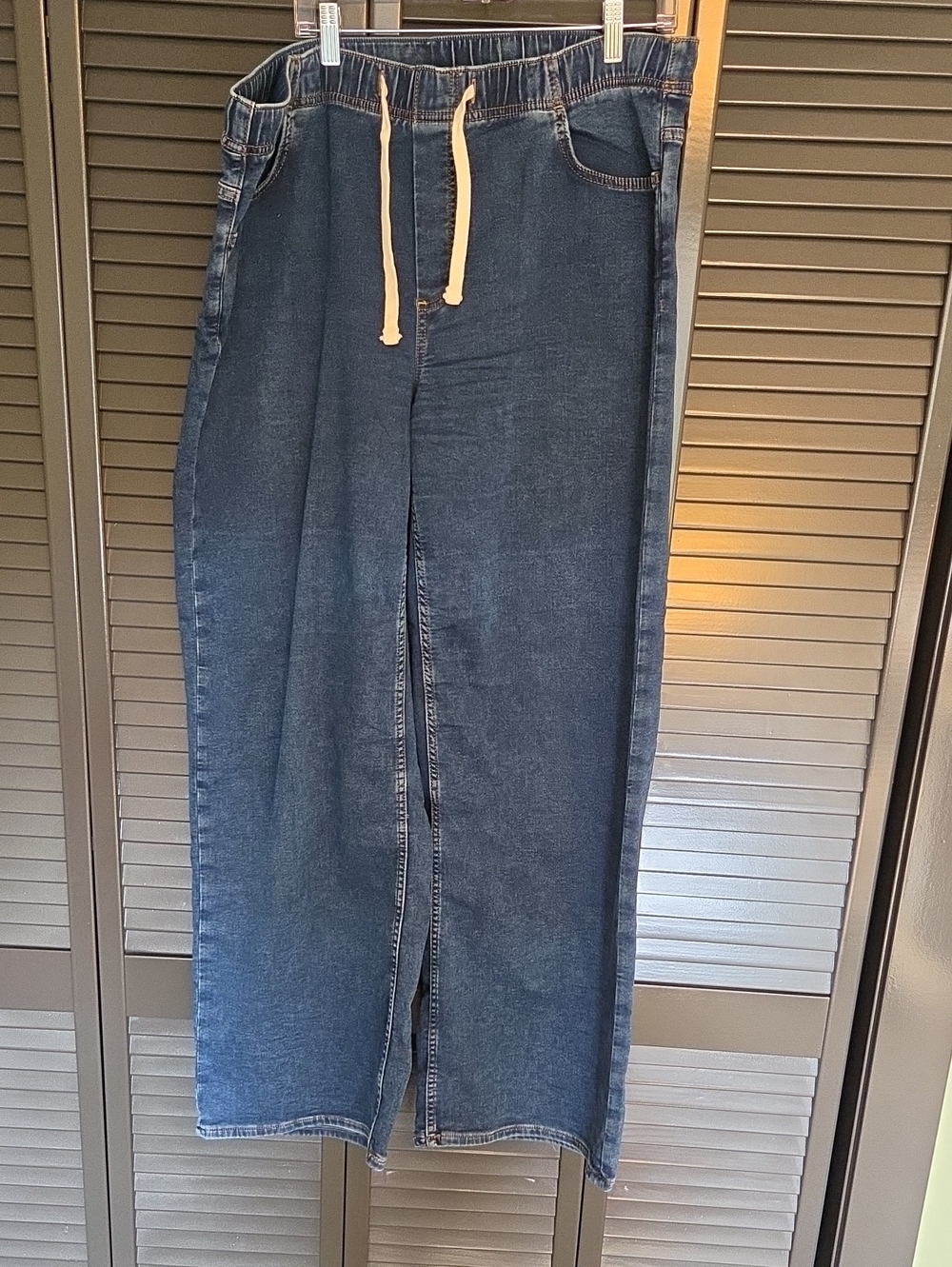 Midrise Knit Baggy Denim TALL